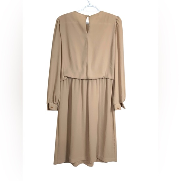 Eaton Vintage Dress, lightweight, tan & white - Picture 4 of 7